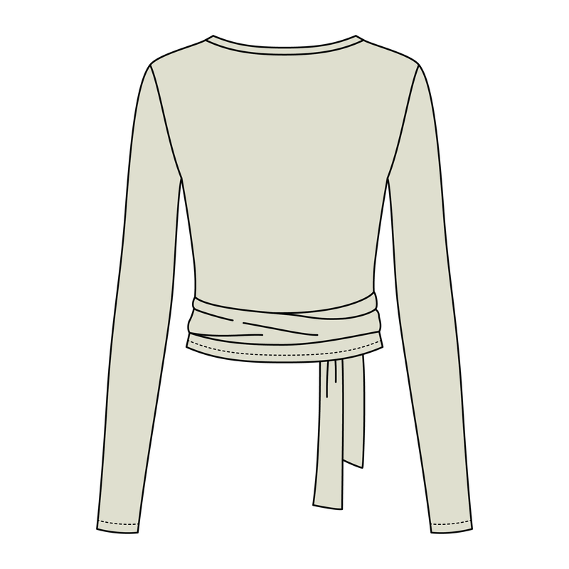 Women's Jersey Pilates Wrap Top