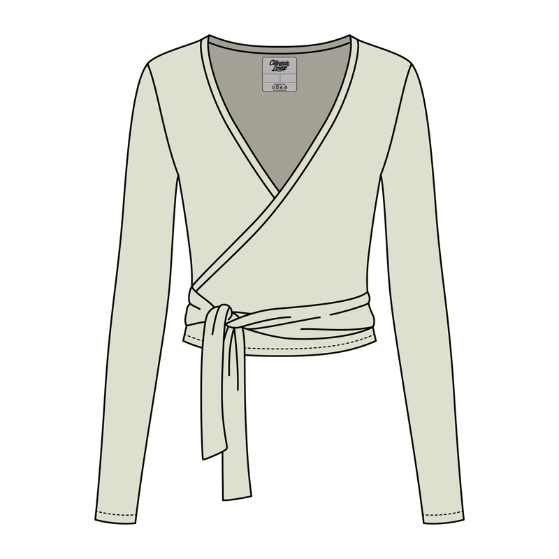 Women's Jersey Pilates Wrap Top