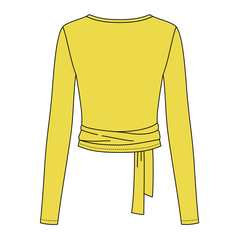 Women's Jersey Pilates Wrap Top 6015GSM