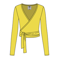 Women's Jersey Pilates Wrap Top 6015GSM