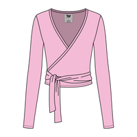 Women's Jersey Pilates Wrap Top 220GSM