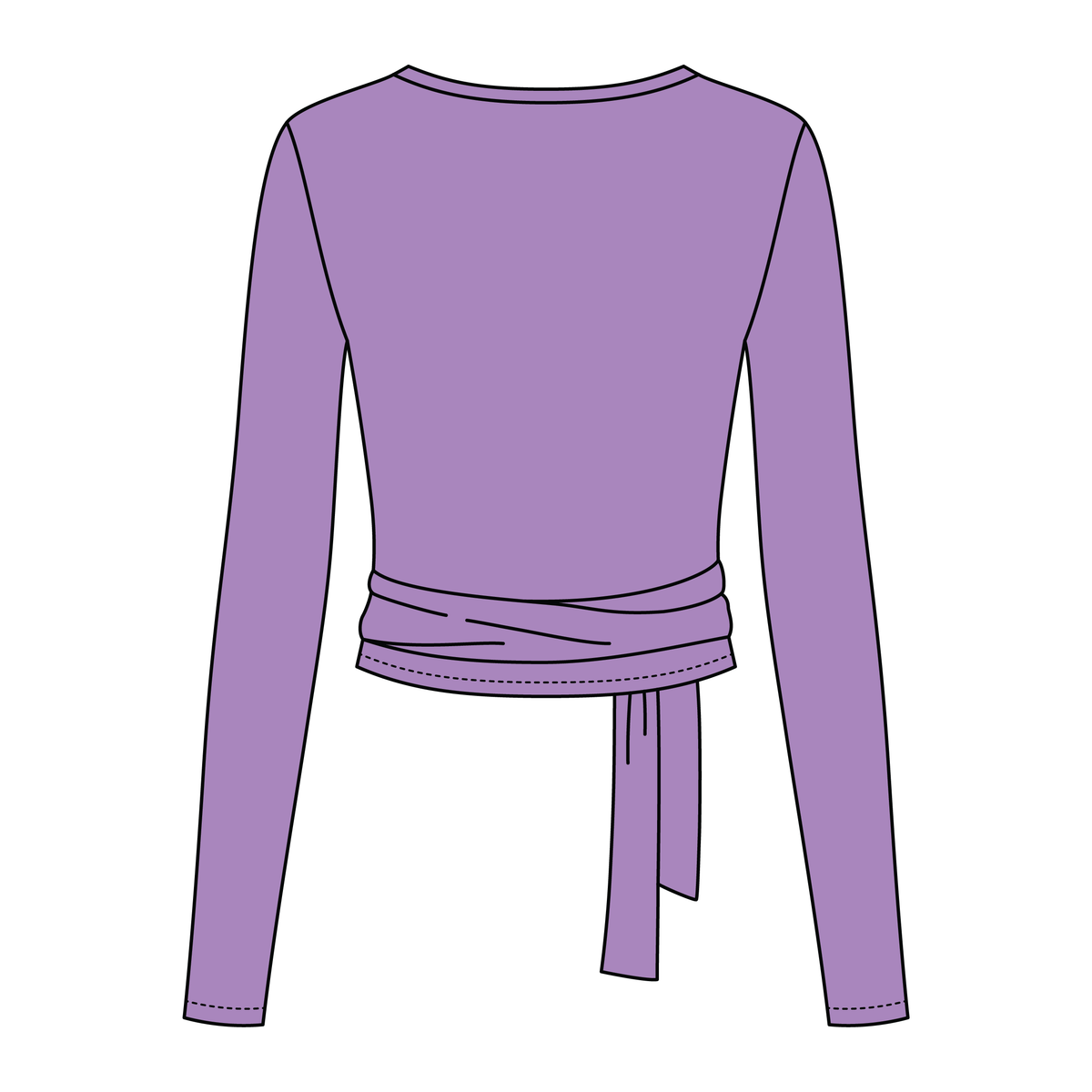 Women's Jersey Pilates Wrap Top 6015GSM