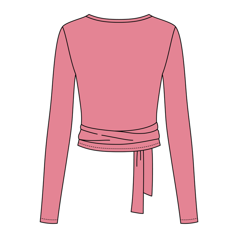 Women's Jersey Pilates Wrap Top 6015GSM