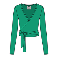 Women's Jersey Pilates Wrap Top 6015GSM