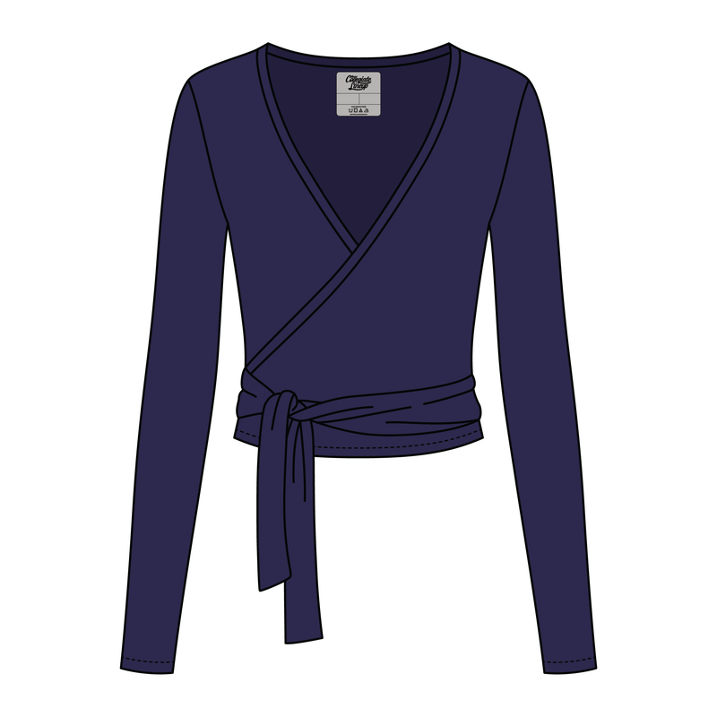 Women's Jersey Pilates Wrap Top 6015GSM