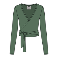 Women's Jersey Pilates Wrap Top 6015GSM