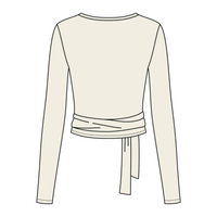 Women's Jersey Pilates Wrap Top 6015GSM