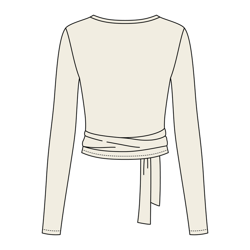 Women's Jersey Pilates Wrap Top 6015GSM
