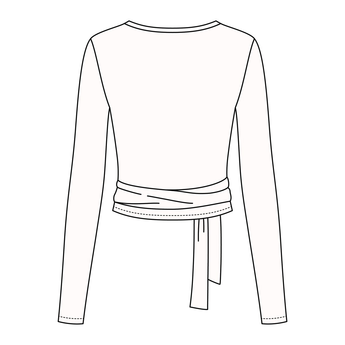 Women's Jersey Pilates Wrap Top 6015GSM