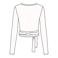 Women's Jersey Pilates Wrap Top 6015GSM