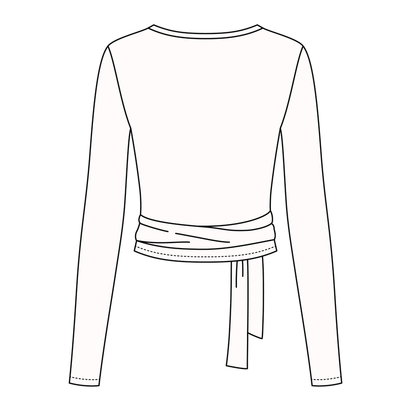 Women's Jersey Pilates Wrap Top 6015GSM