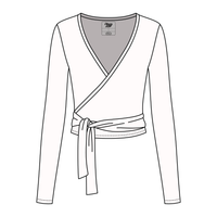 Women's Jersey Pilates Wrap Top 6015GSM