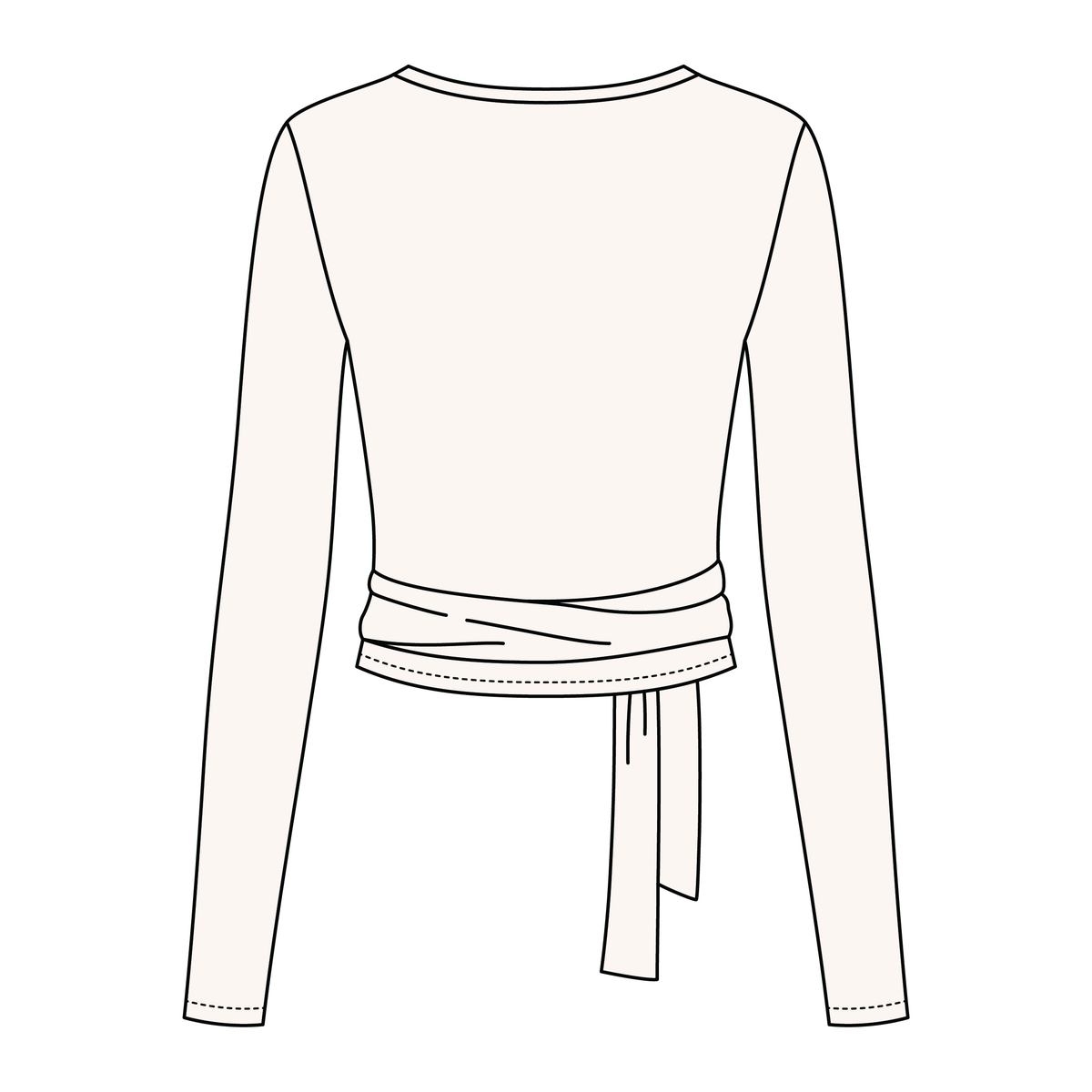Women's Jersey Pilates Wrap Top 6015GSM
