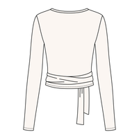 Women's Jersey Pilates Wrap Top 6015GSM