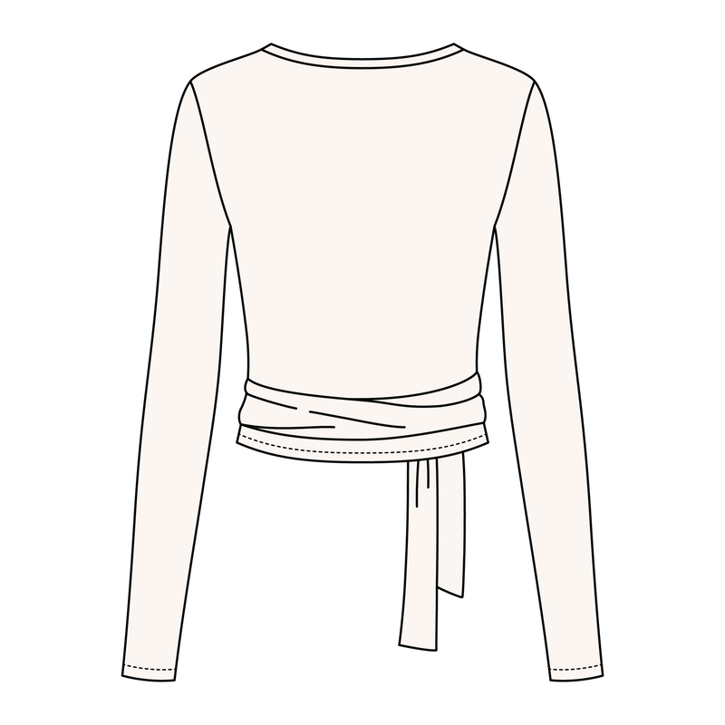 Women's Jersey Pilates Wrap Top 6015GSM