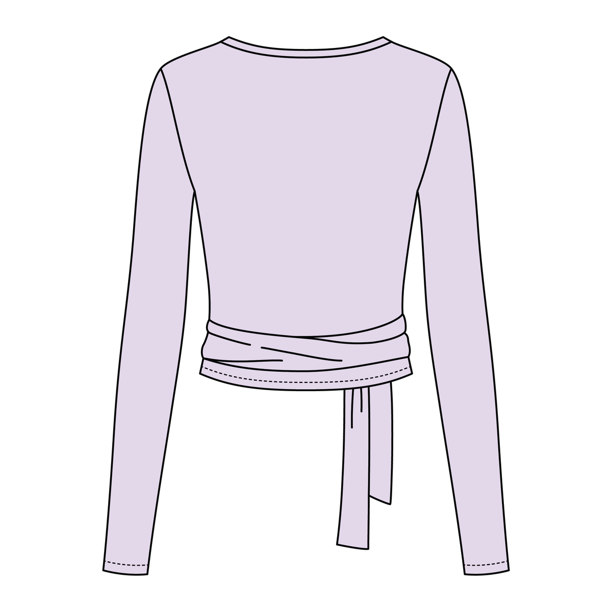 Women's Jersey Pilates Wrap Top 6015GSM