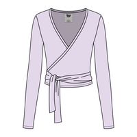 Women's Jersey Pilates Wrap Top 6015GSM