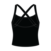 Women's Cross Back Contrast Active Tank 6015GSM