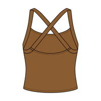 Women's Cross Back Contrast Active Tank 6015GSM