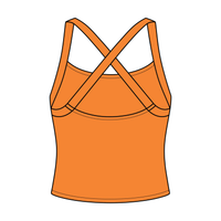 Women's Cross Back Contrast Active Tank 6015GSM
