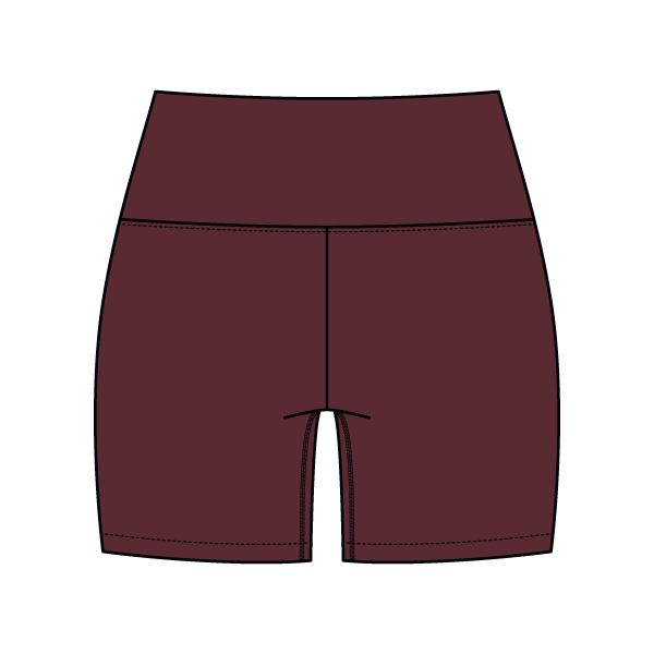 WOMEN'S CROSS WAISTBAND ACTIVE SHORTS