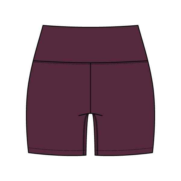 WOMEN'S CROSS WAISTBAND ACTIVE SHORTS