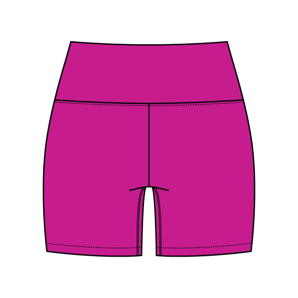 WOMEN'S CROSS WAISTBAND ACTIVE SHORTS
