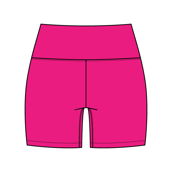 WOMEN'S CROSS WAISTBAND ACTIVE SHORTS