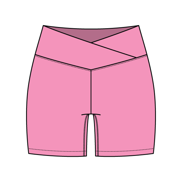 Women's Cross Waistband Active Shorts