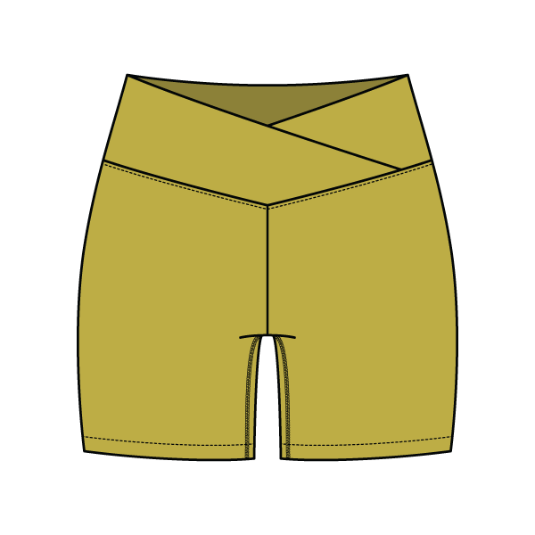 Women's Cross Waistband Active Shorts