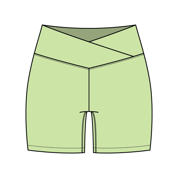 Women's Cross Waistband Active Shorts