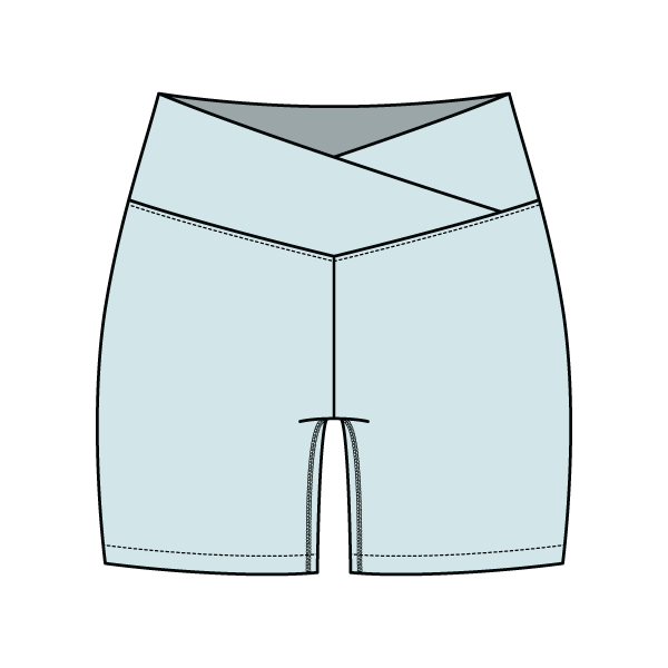 Women's Cross Waistband Active Shorts