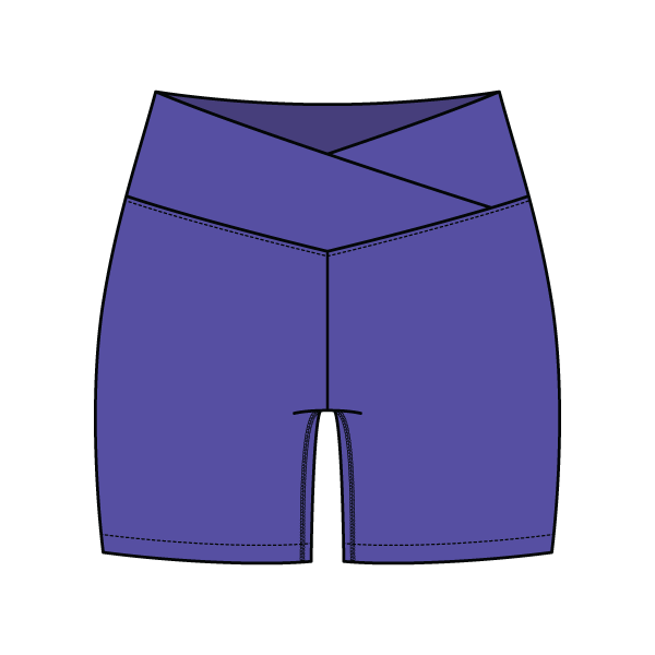 Women's Cross Waistband Active Shorts