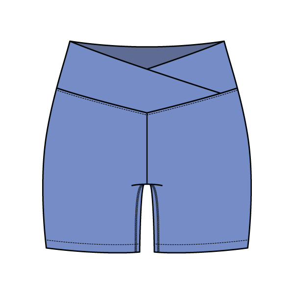 Women's Cross Waistband Active Shorts