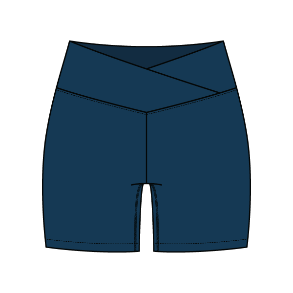 Women's Cross Waistband Active Shorts