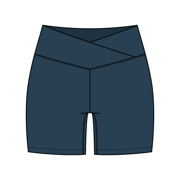 Women's Cross Waistband Active Shorts