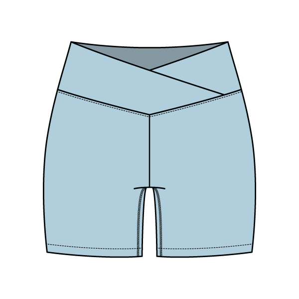 Women's Cross Waistband Active Shorts