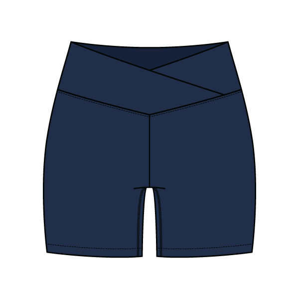 Women's Cross Waistband Active Shorts