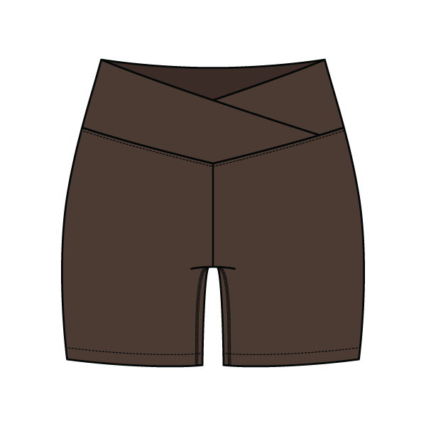 Women's Cross Waistband Active Shorts
