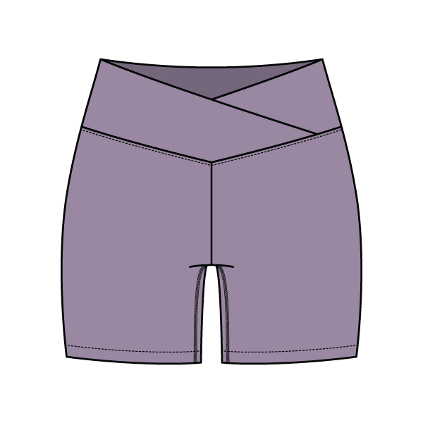 Women's Cross Waistband Active Shorts