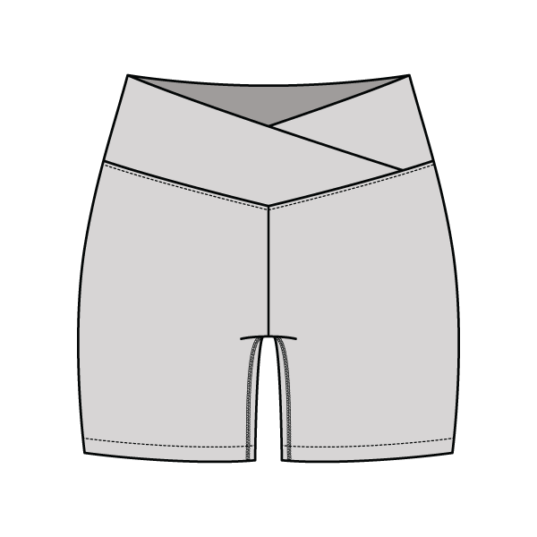 Women's Cross Waistband Active Shorts