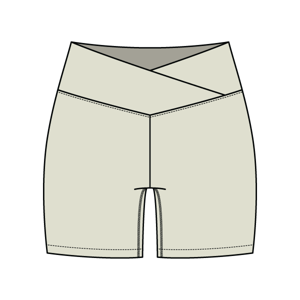 Women's Cross Waistband Active Shorts