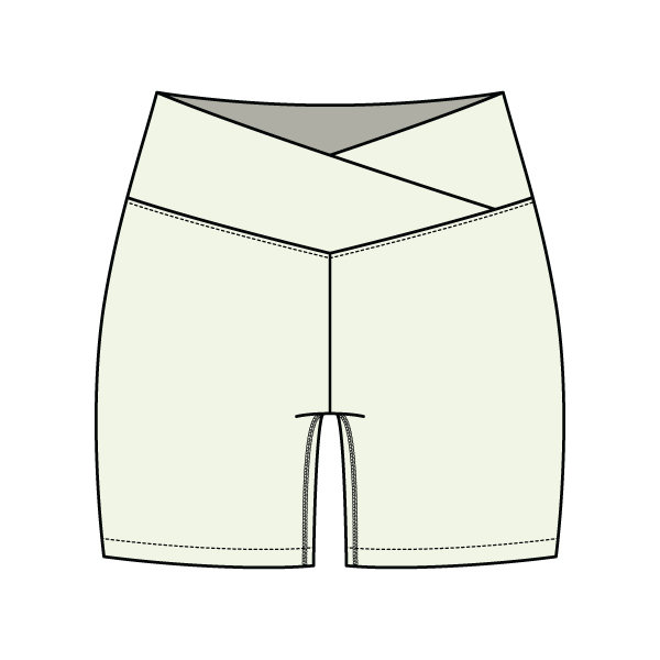 Women's Cross Waistband Active Shorts