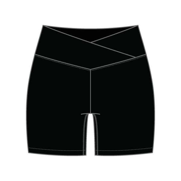 Women's Cross Waistband Active Shorts