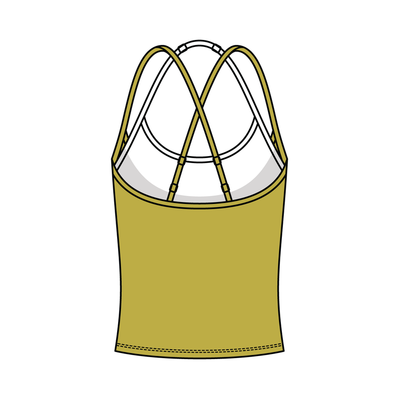 Women's High Scoop Neck Layered Active Tank