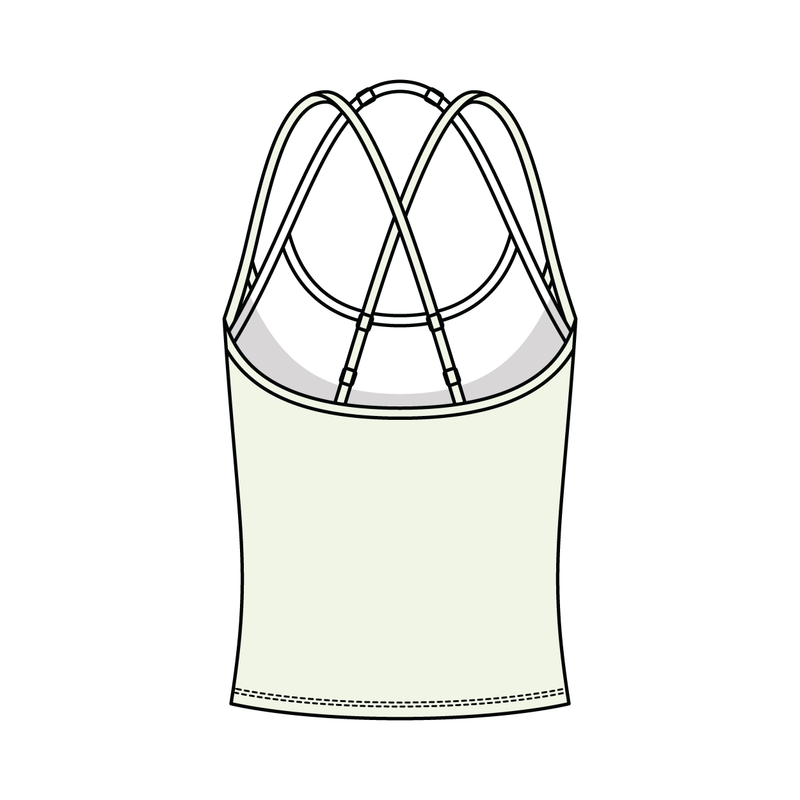Women's High Scoop Neck Layered Active Tank