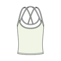Women's High Scoop Neck Layered Active Tank