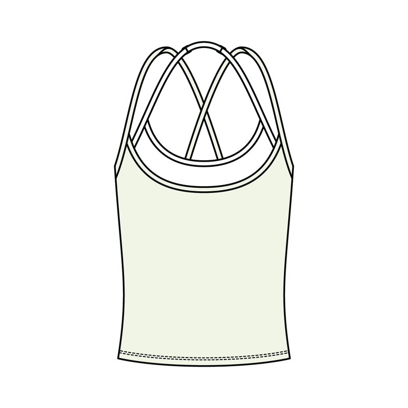Women's High Scoop Neck Layered Active Tank