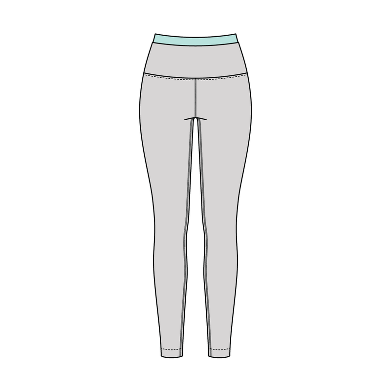 Women's High Rise Legging With Contrast Waistband