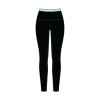 WOMEN'S HIGH RISE LEGGING WITH CONTRAST WAISTBAND